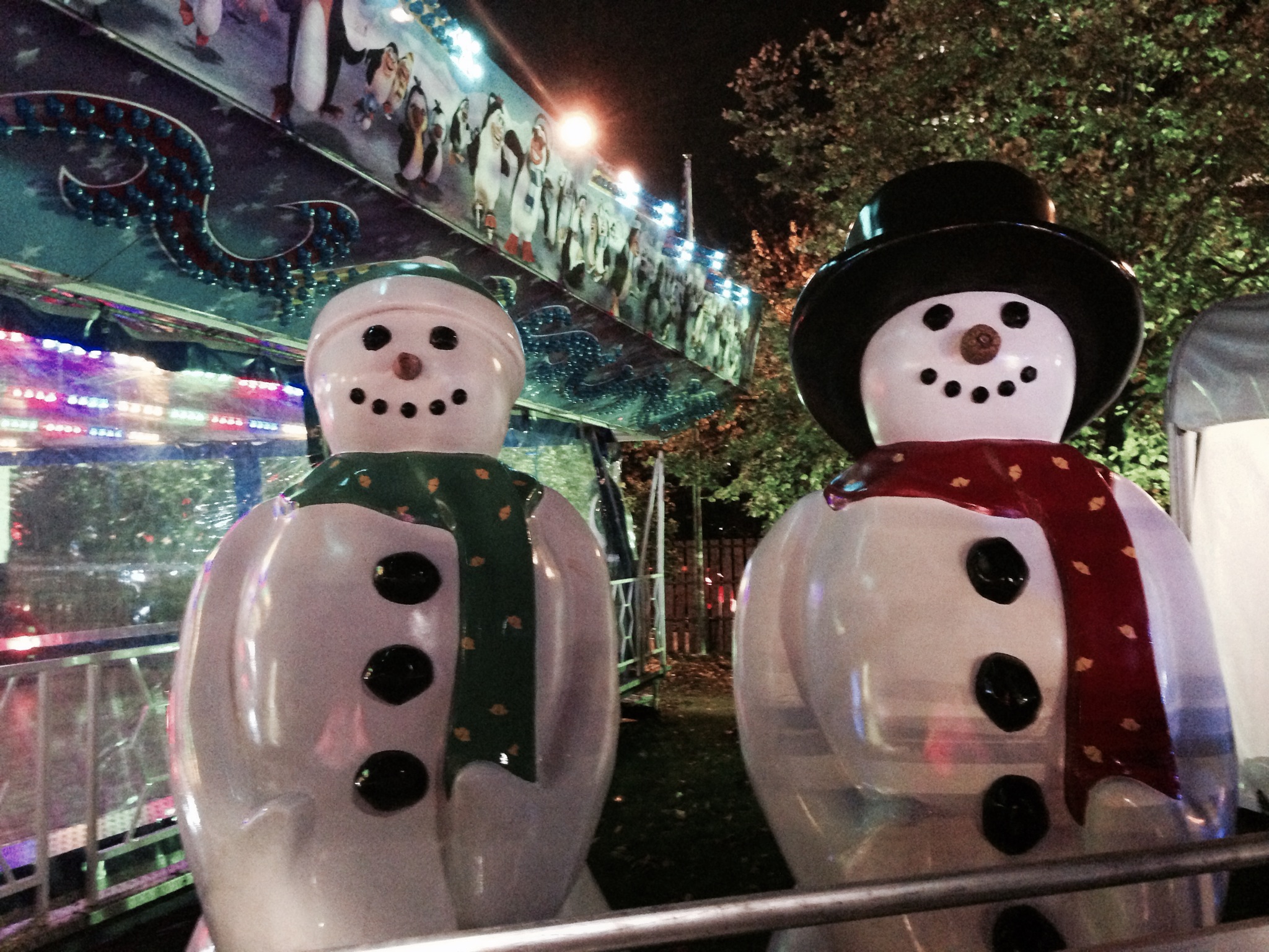 It might only be mid-November but the snowmen are out in force in Cardiff city centre