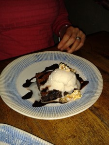 The epic chocolate brownie was indeed epic