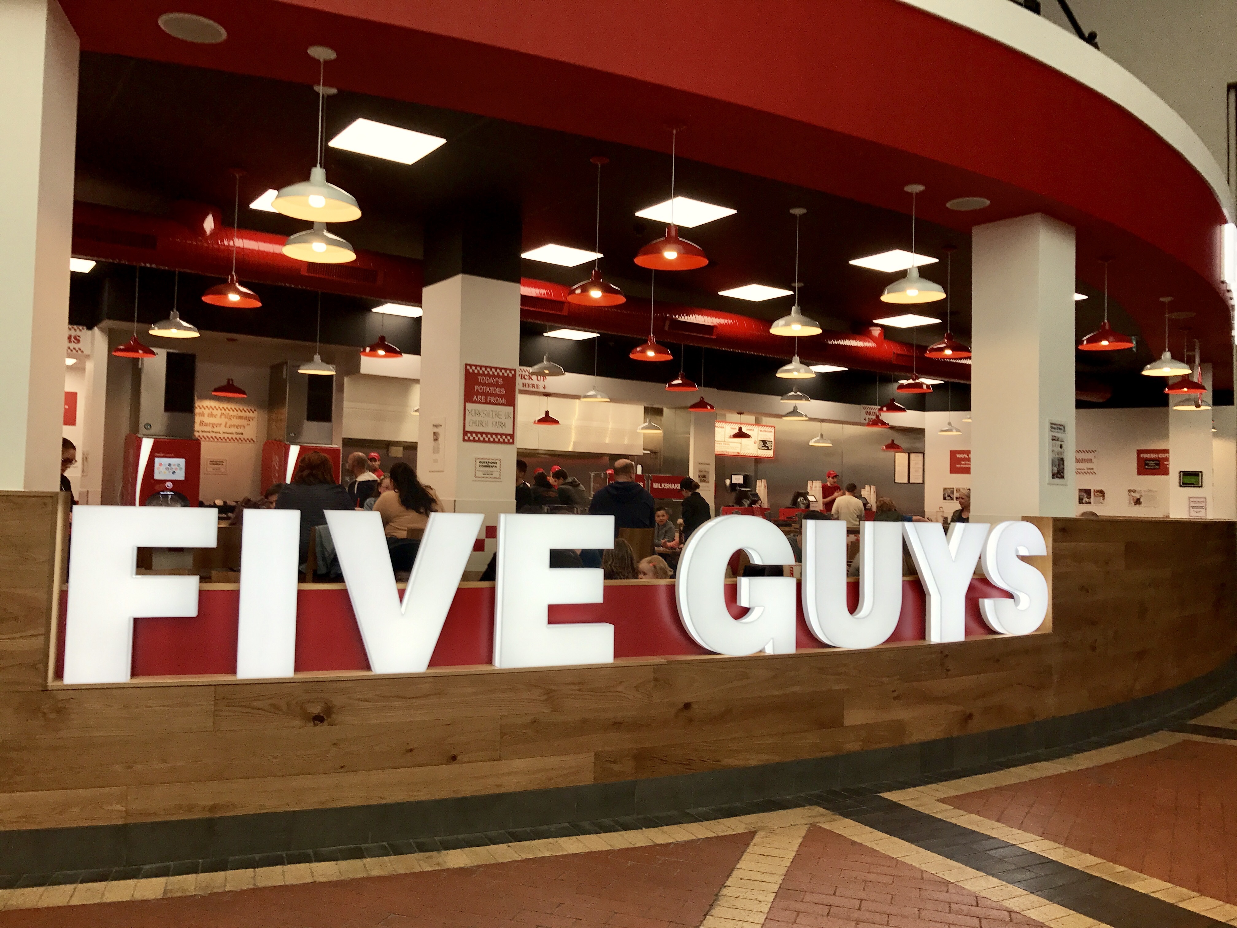 Five Guys Red Dragon Centre Cardiff Bay 