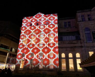 Interactive light show and maze Cardiff